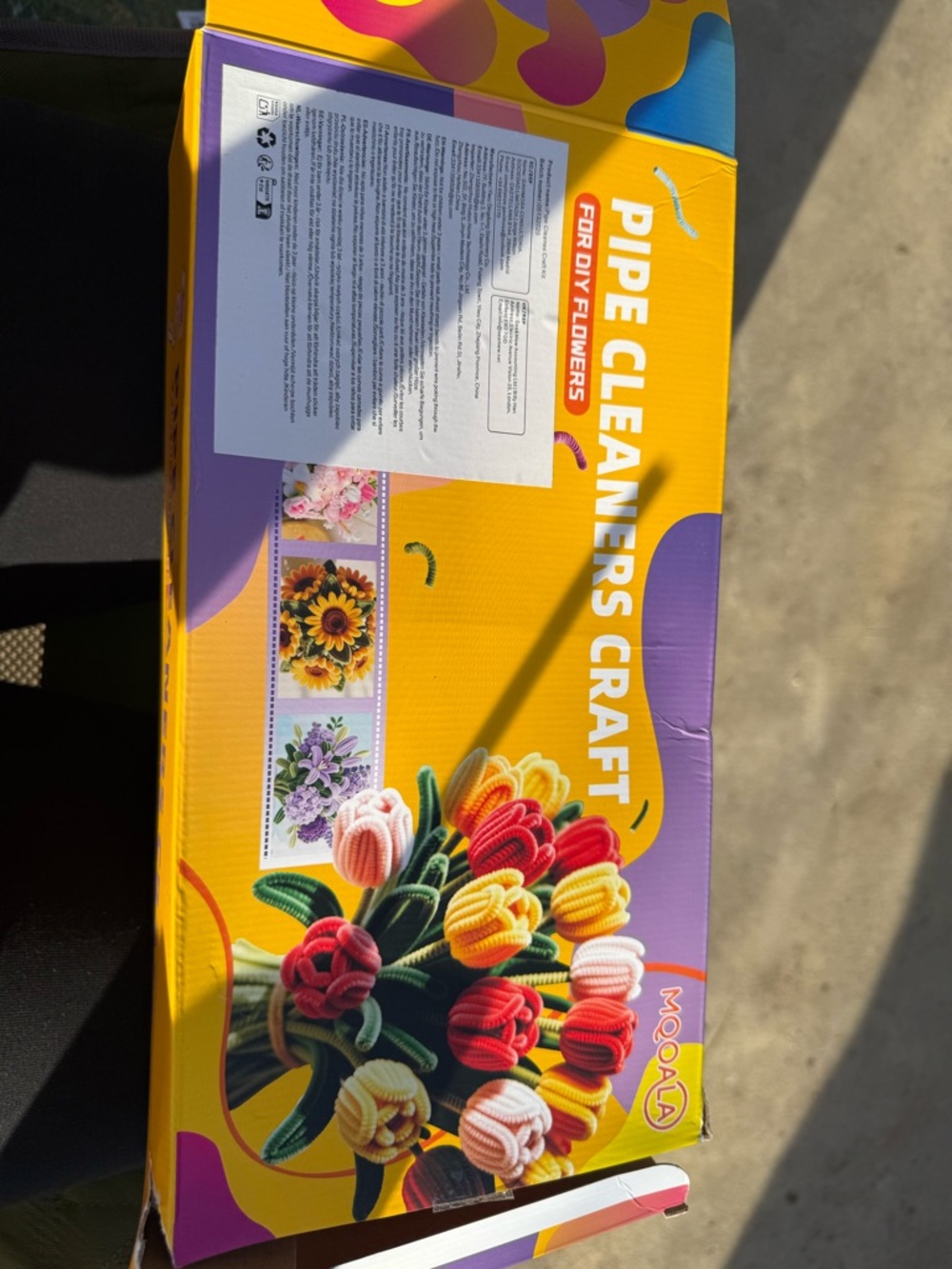 Pipe Cleaners Craft Kit - Bright Yellow Packaging